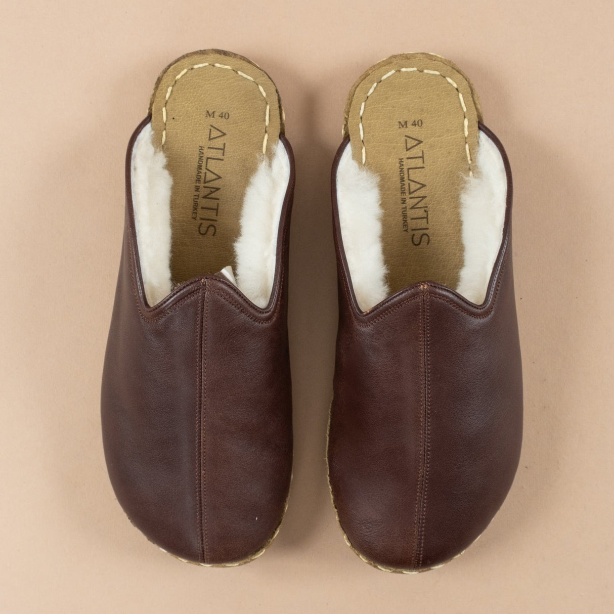 Men's Cafe Noir Barefoot Shearlings from Atlantis Handmade Shoes