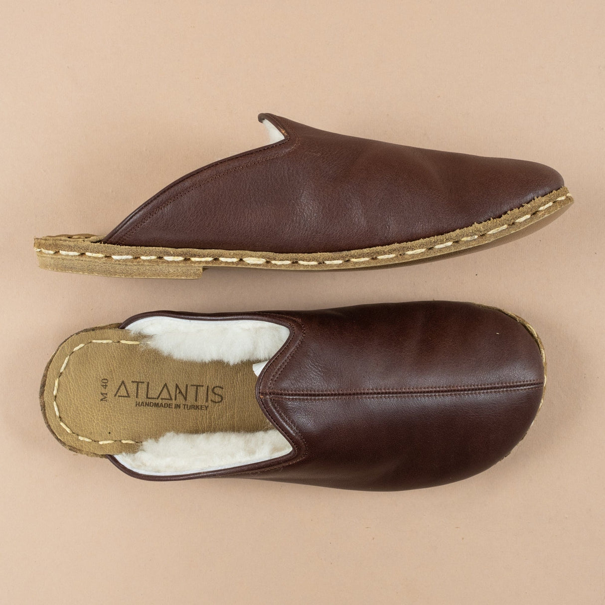 Women's Cafe Noir Barefoot Shearlings from Atlantis Handmade Shoes