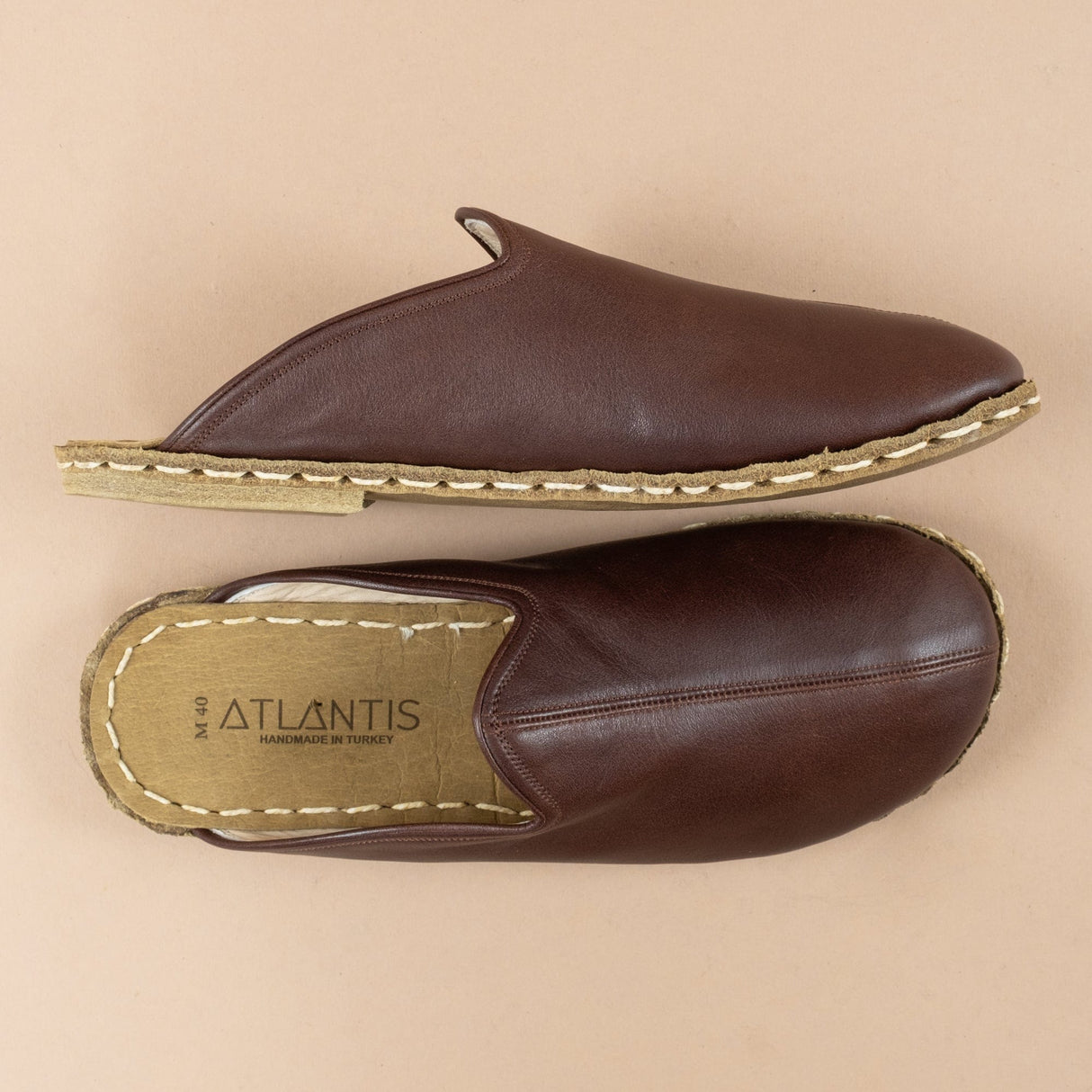 Men's Cafe Noir Barefoot Slippers from Atlantis Handmade Shoes