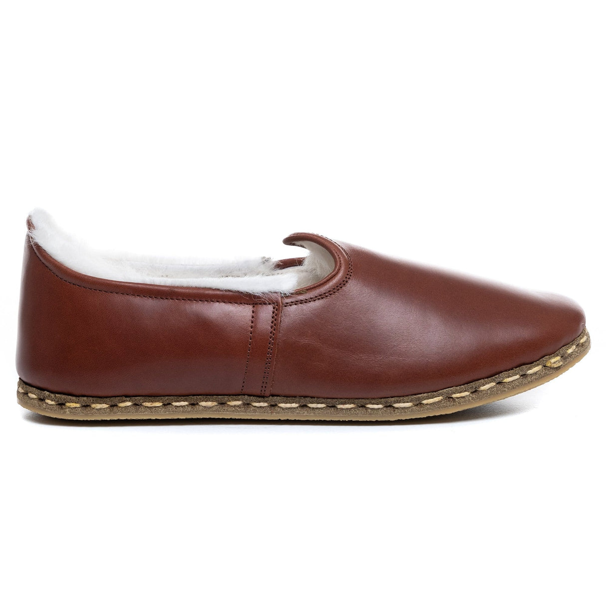 Men's Cacao Shearlings from Atlantis Handmade Shoes