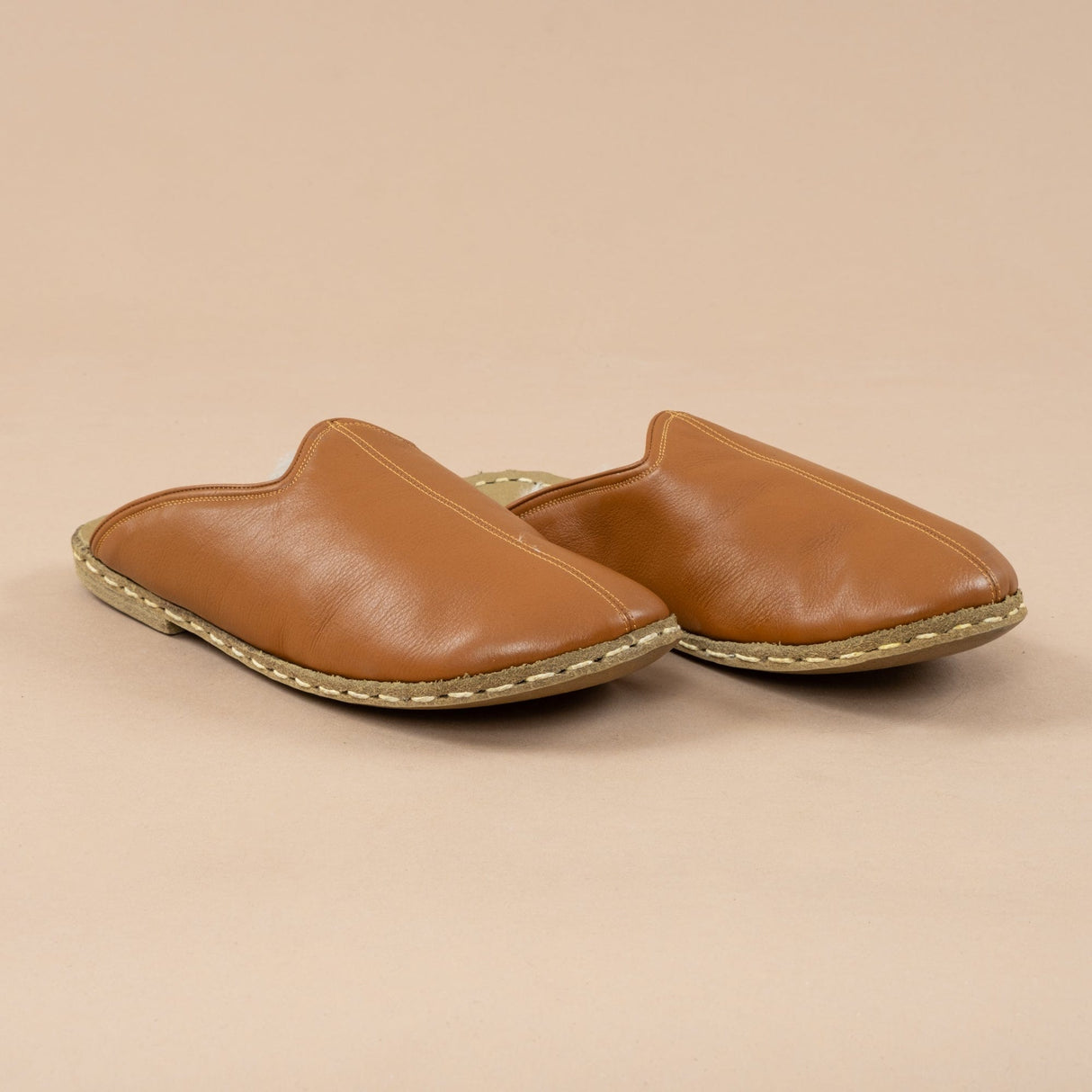 Women's Cocoa Barefoot Shearlings from Atlantis Handmade Shoes