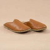Women's Cocoa Barefoot Shearlings from Atlantis Handmade Shoes