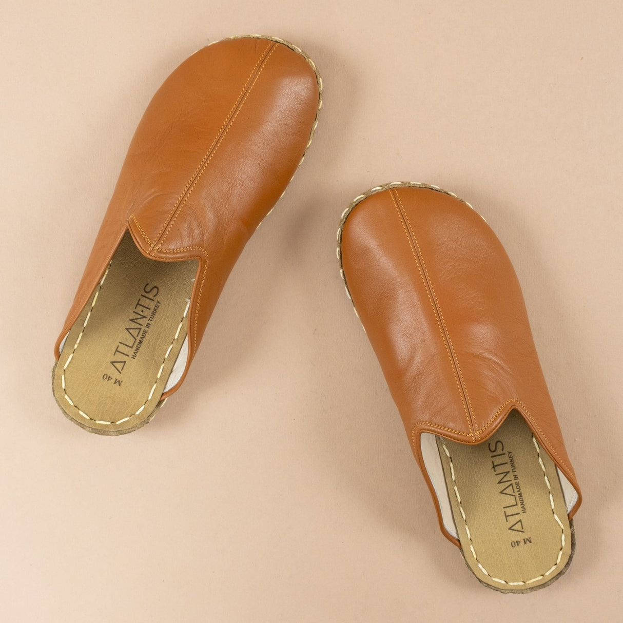 Men's Cocoa Barefoot Slippers from Atlantis Handmade Shoes