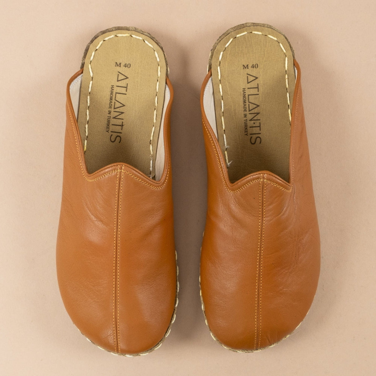 Men's Cocoa Barefoot Slippers from Atlantis Handmade Shoes