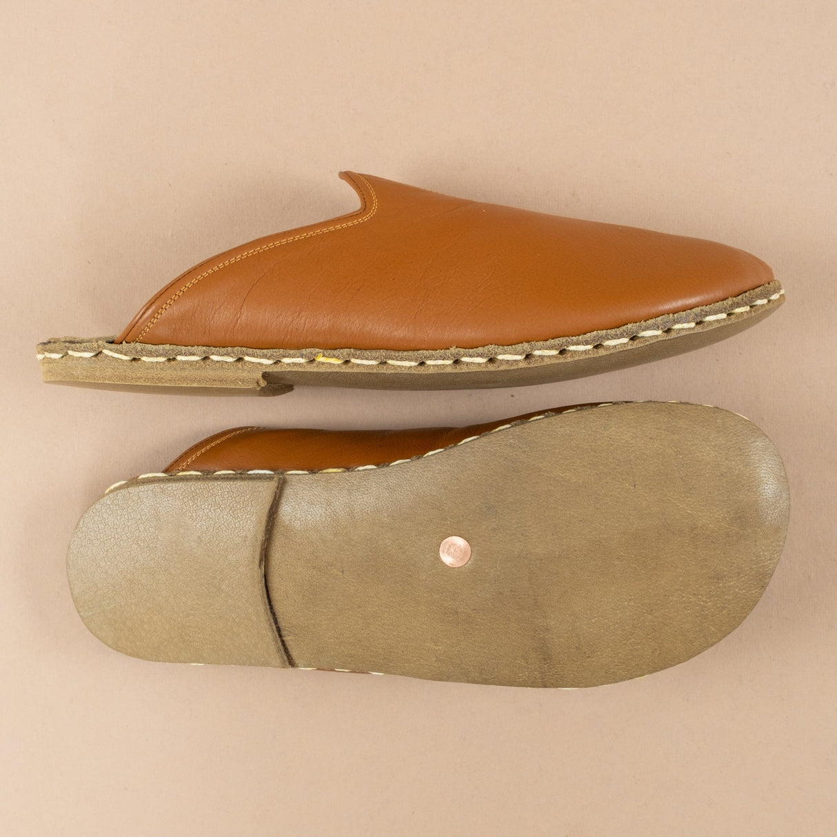 Women's Cocoa Barefoot Slippers from Atlantis Handmade Shoes