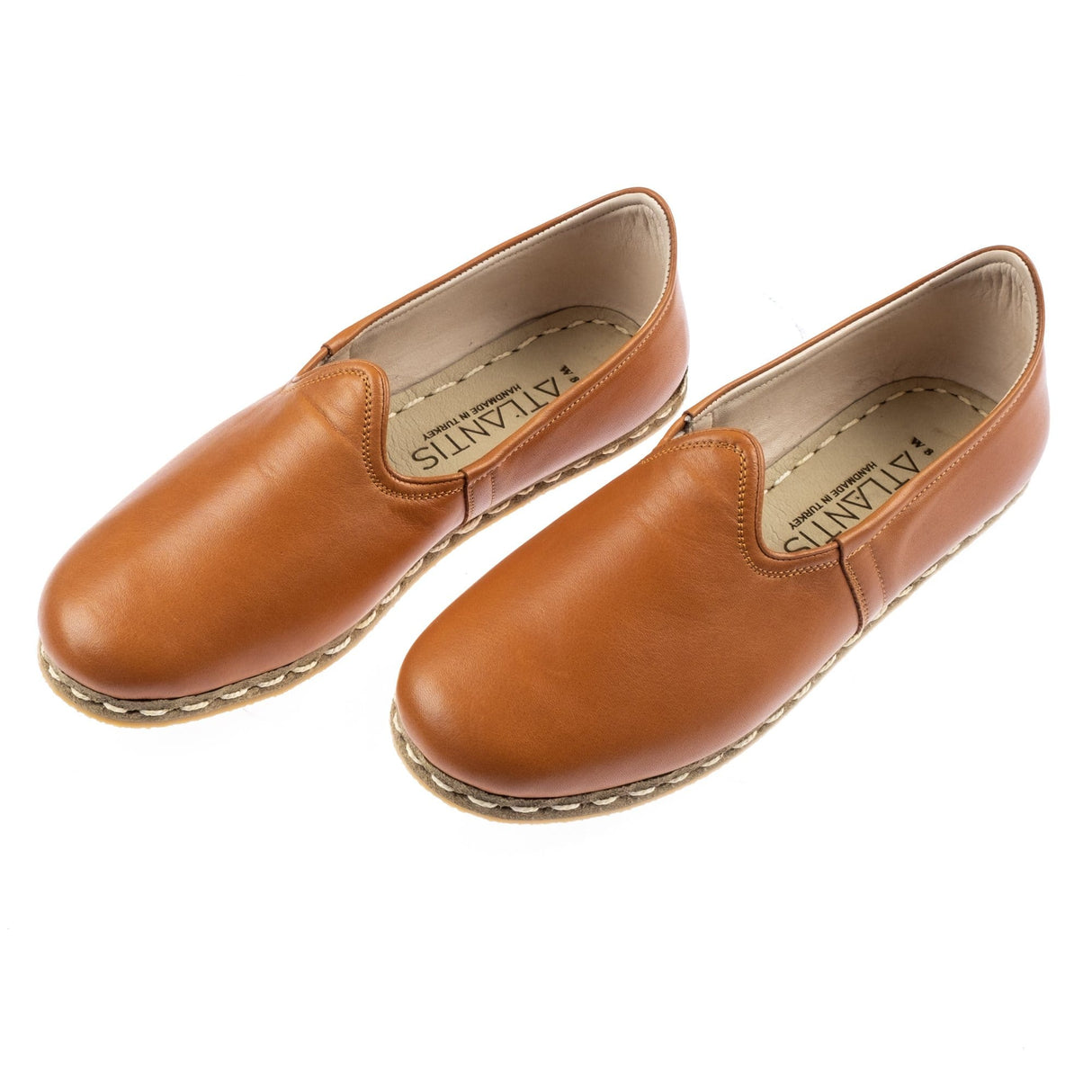 Men's Cocoa Brown Slip On Shoes from Atlantis Handmade Shoes