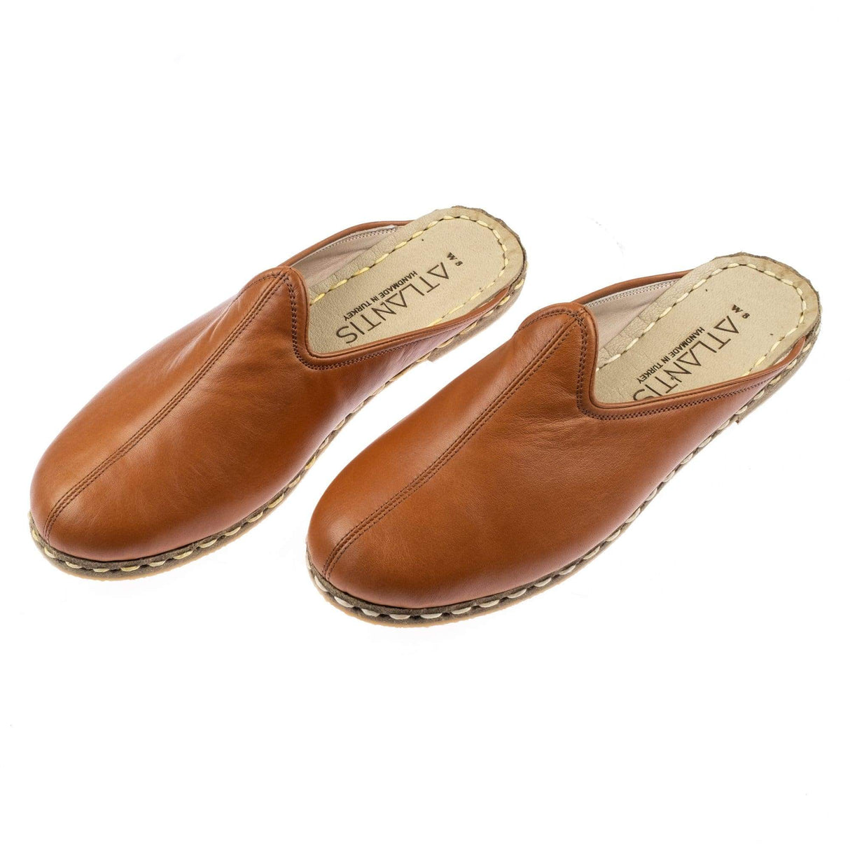 Women's Cocoa Brown Slippers from Atlantis Handmade Shoes