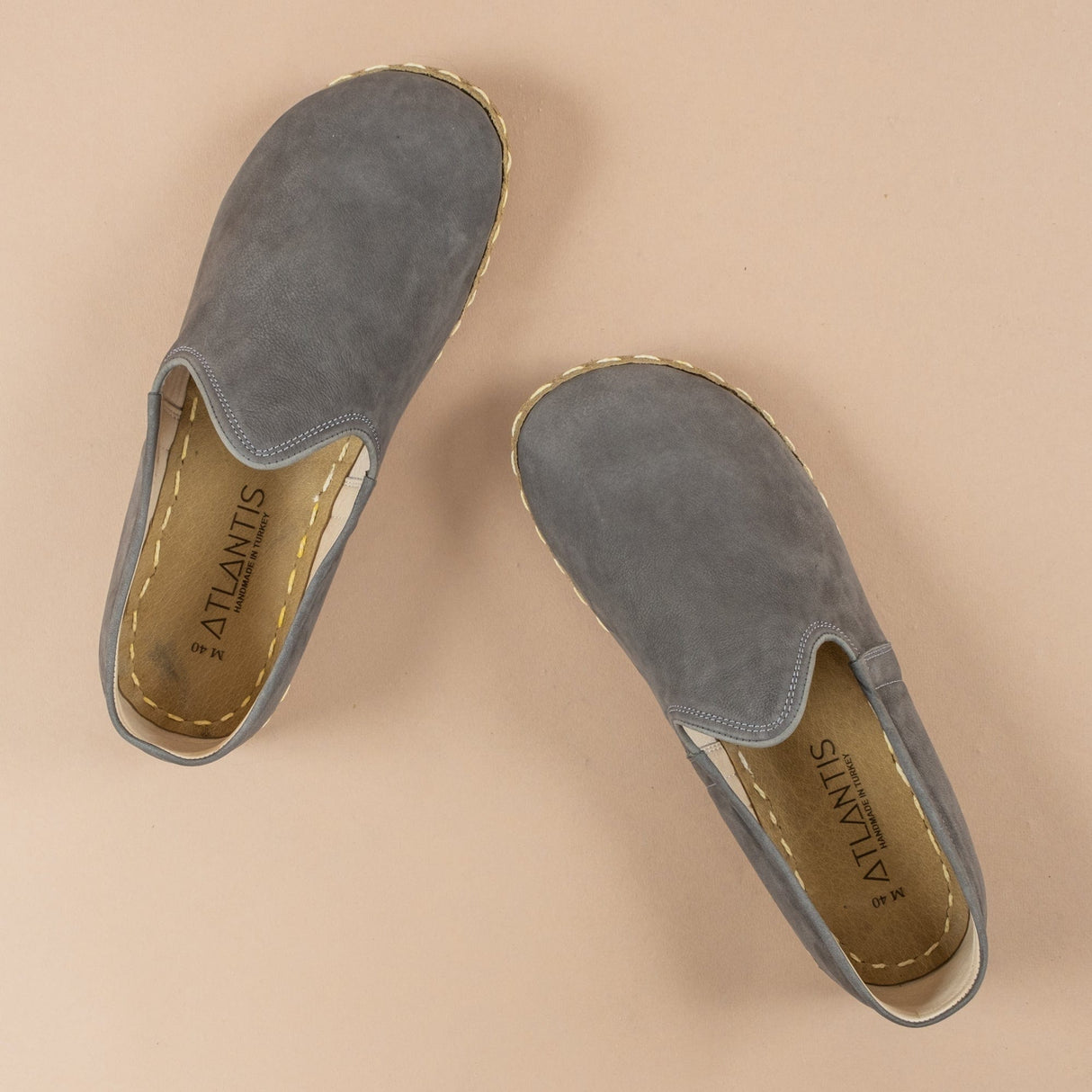 Women's Gray Barefoots from Atlantis Handmade Shoes