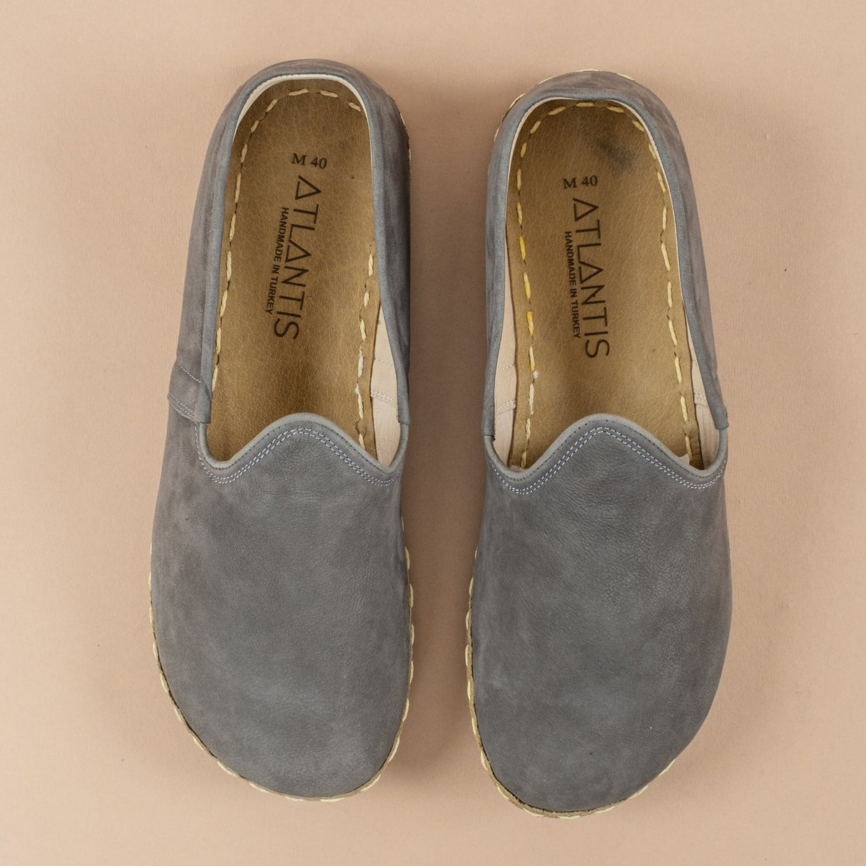 Women's Gray Barefoots from Atlantis Handmade Shoes