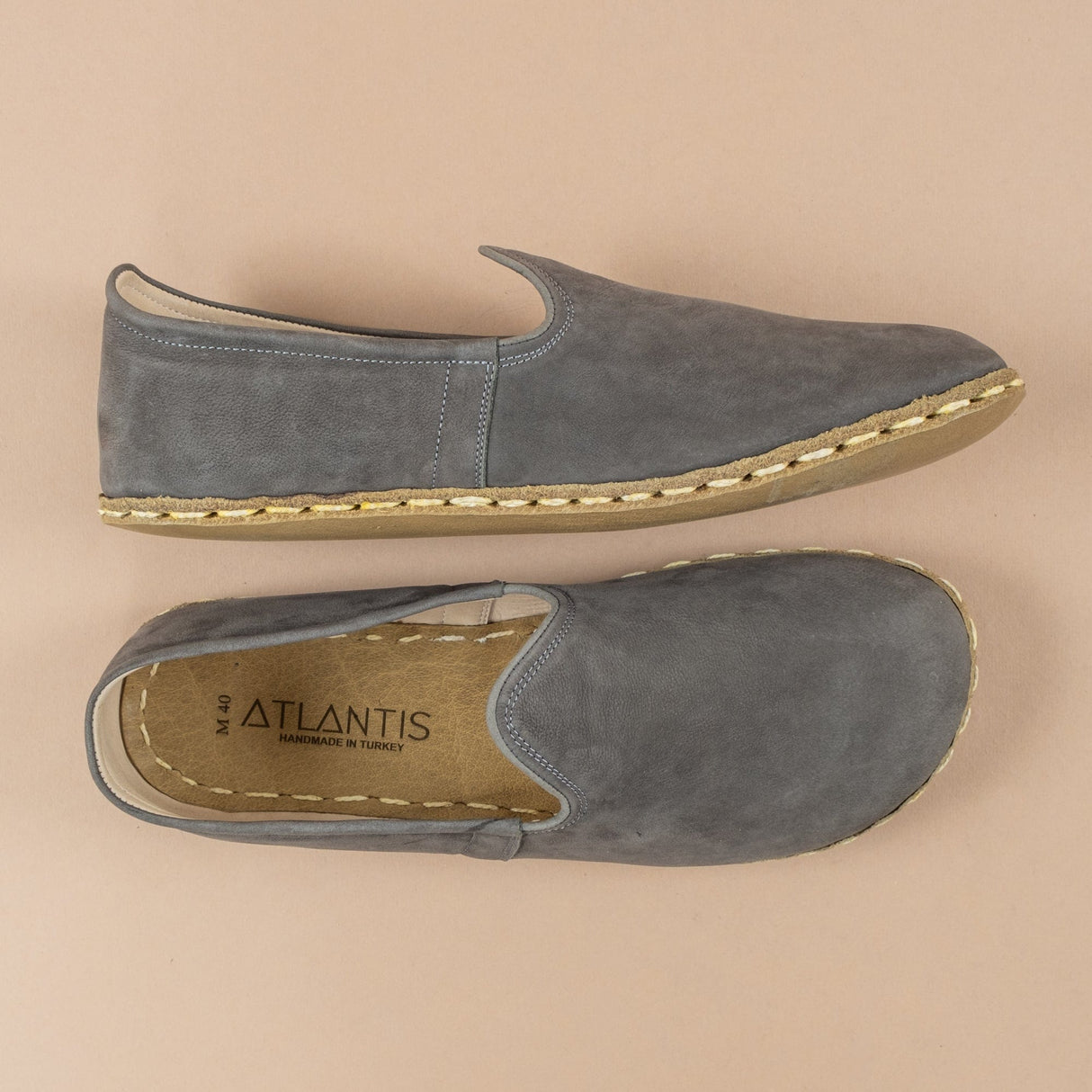Women's Gray Barefoots from Atlantis Handmade Shoes