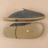 Men's Gray Barefoot Shearlings from Atlantis Handmade Shoes