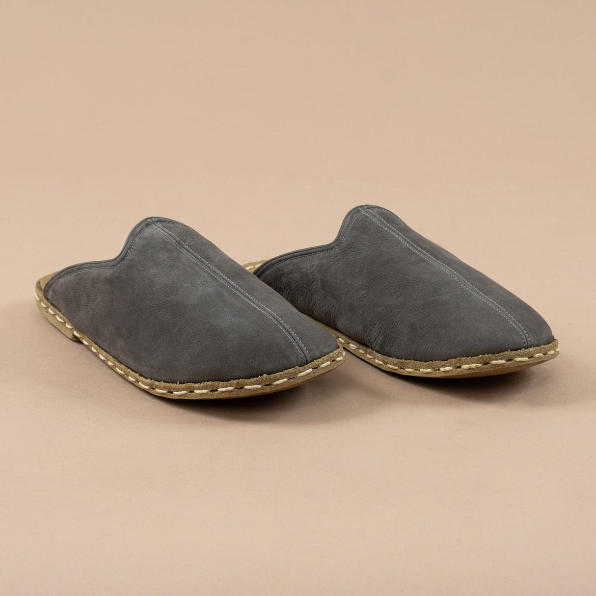Women's Gray Barefoot Shearlings from Atlantis Handmade Shoes
