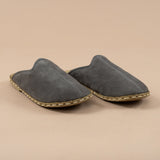 Men's Gray Barefoot Shearlings from Atlantis Handmade Shoes