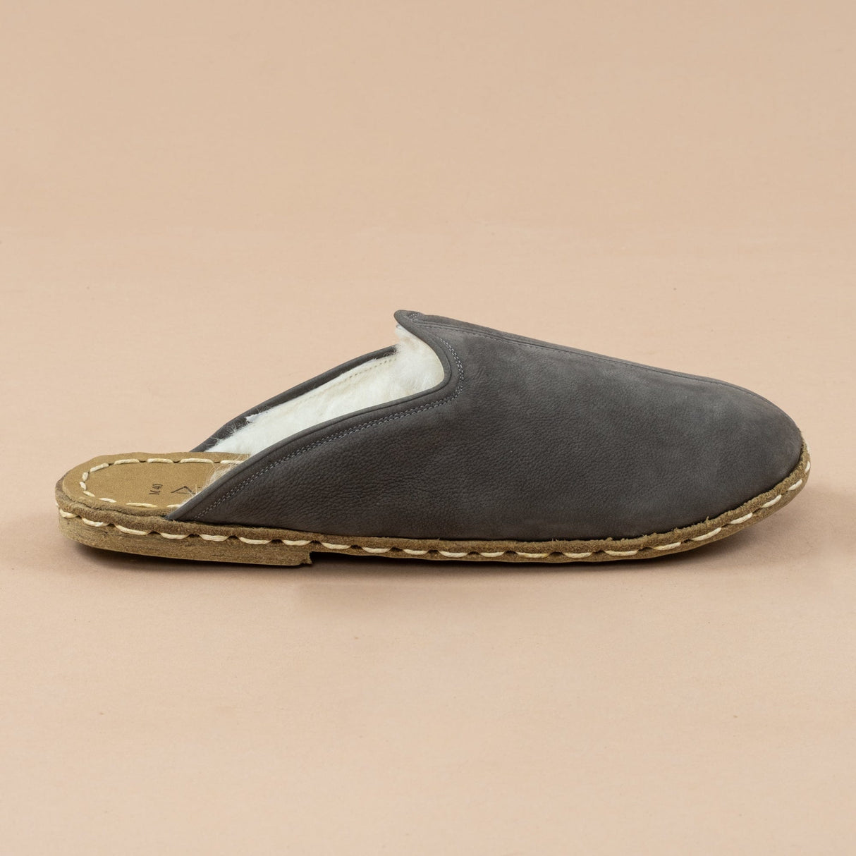 Men's Gray Barefoot Shearlings from Atlantis Handmade Shoes