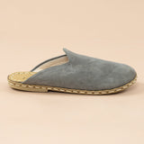Women's Gray Barefoot Slippers from Atlantis Handmade Shoes