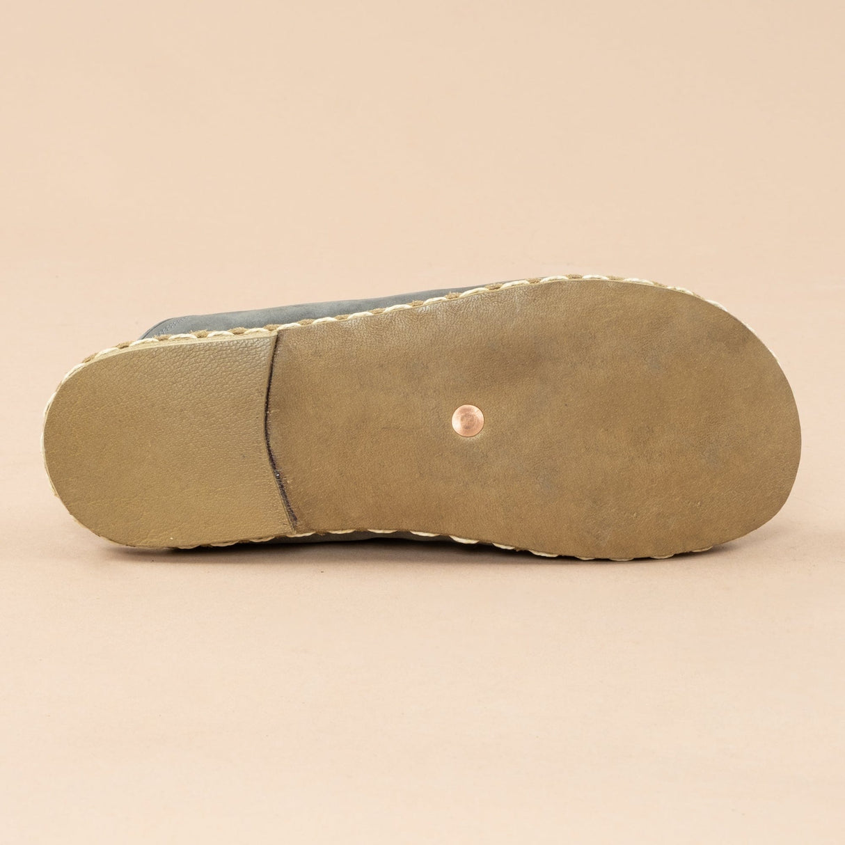 Women's Gray Barefoot Slippers from Atlantis Handmade Shoes