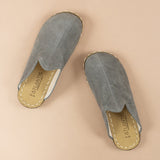 Women's Gray Barefoot Slippers from Atlantis Handmade Shoes