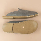 Women's Gray Barefoot Slippers from Atlantis Handmade Shoes