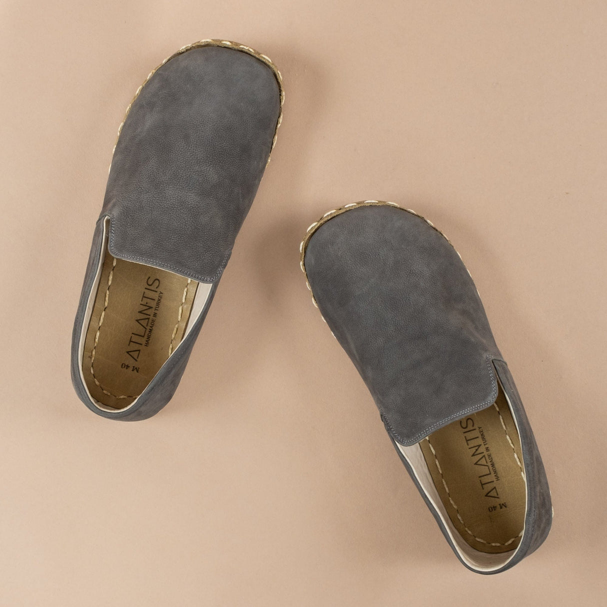 Men's Gray Minimalists from Atlantis Handmade Shoes