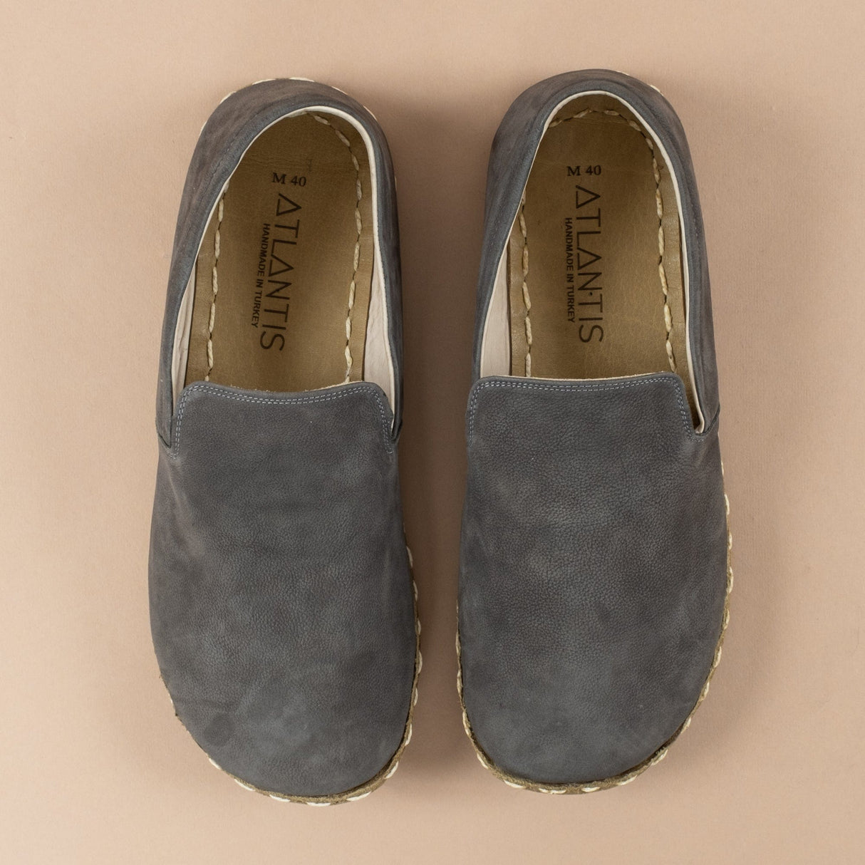 Men's Gray Minimalists from Atlantis Handmade Shoes
