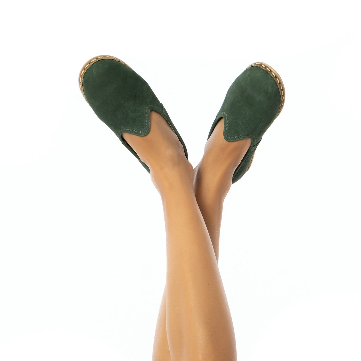 Men's Green Nubucks from Atlantis Handmade Shoes