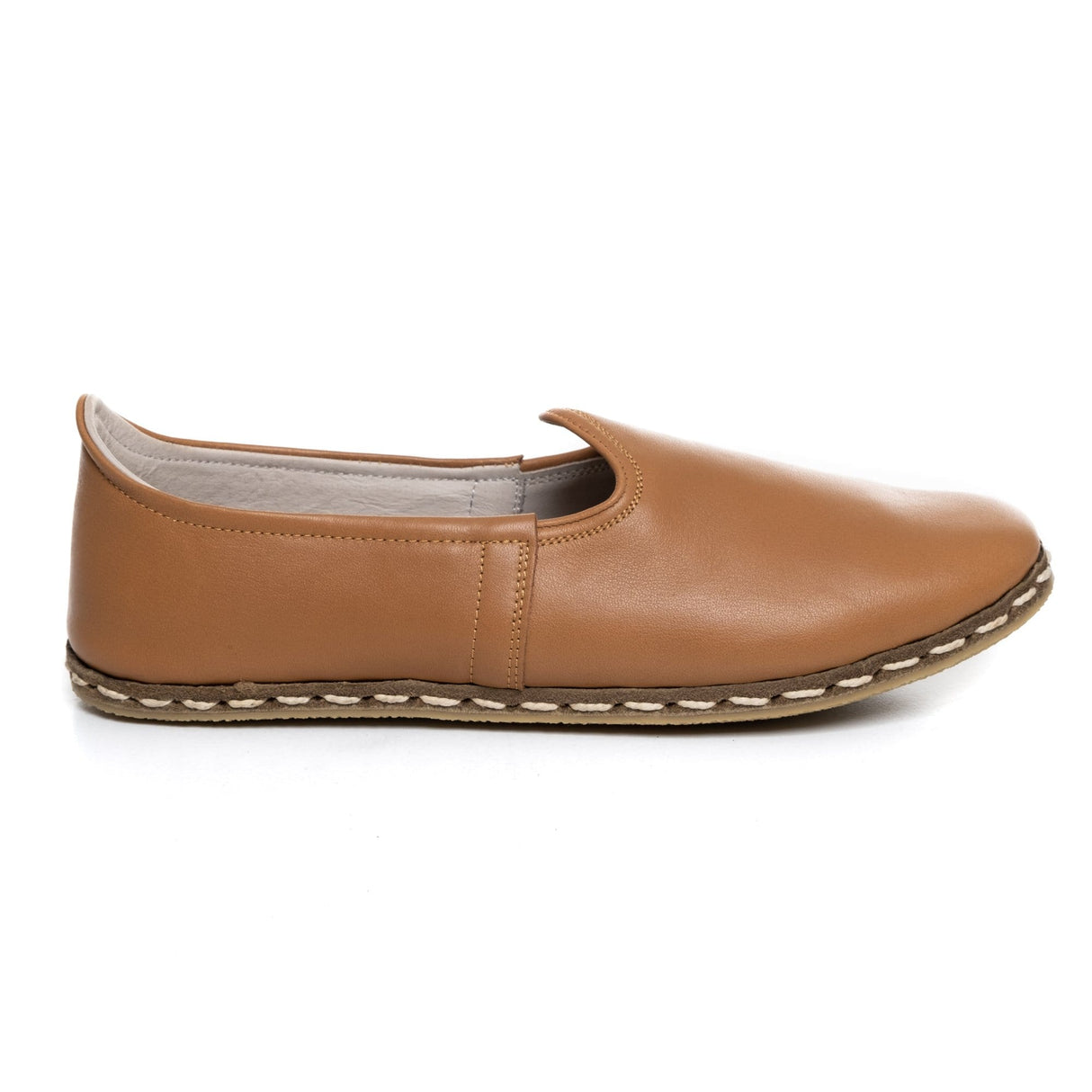 Women's Coconut Brown Slip On Shoes from Atlantis Handmade Shoes