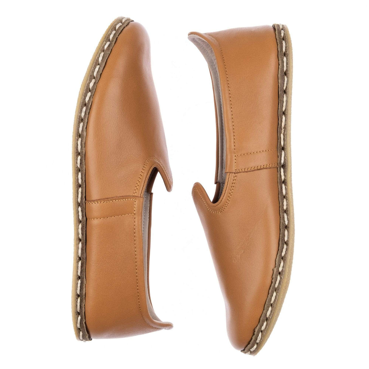 Women's Coconut Brown Slip On Shoes from Atlantis Handmade Shoes