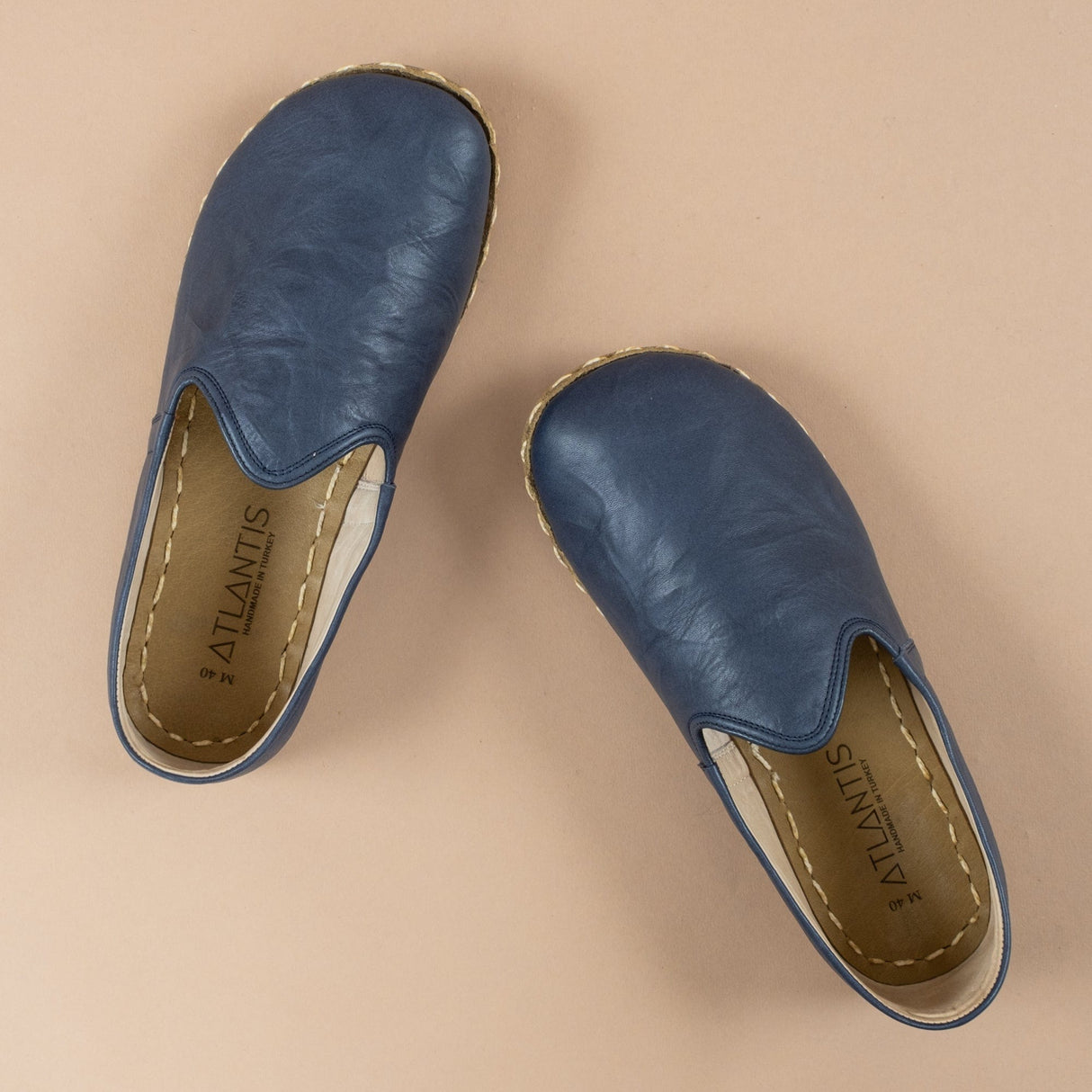 Women's Navy Barefoots from Atlantis Handmade Shoes