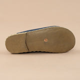 Men's Navy Barefoot Shearlings from Atlantis Handmade Shoes