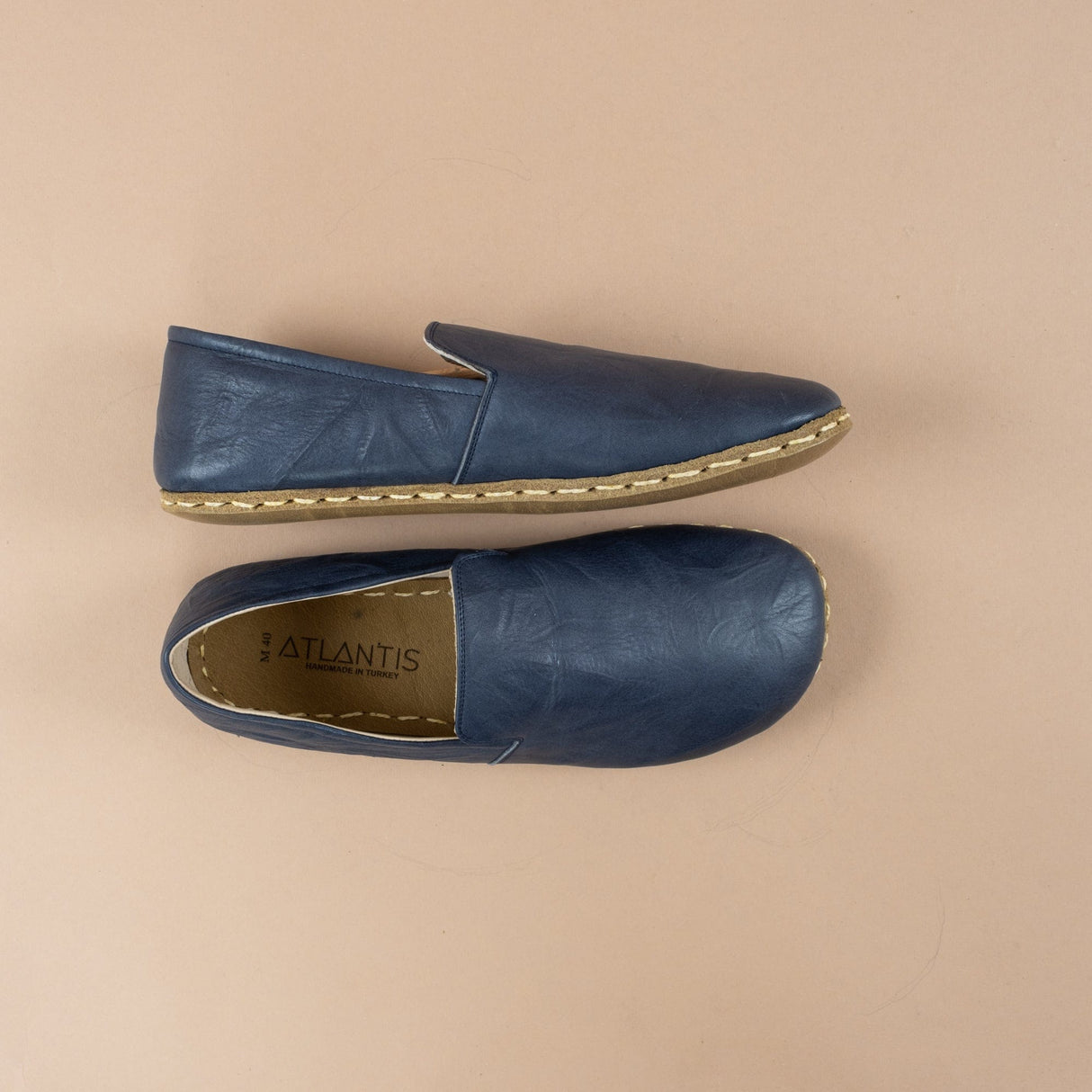 Men's Navy Minimalists from Atlantis Handmade Shoes