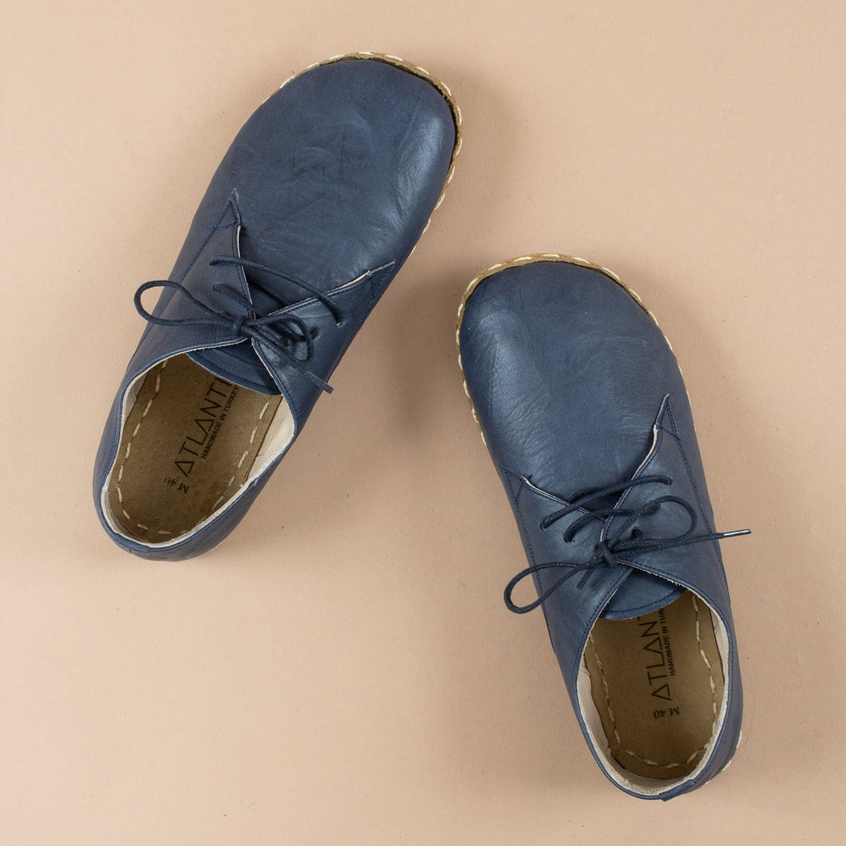 Women's Navy Oxfords from Atlantis Handmade Shoes