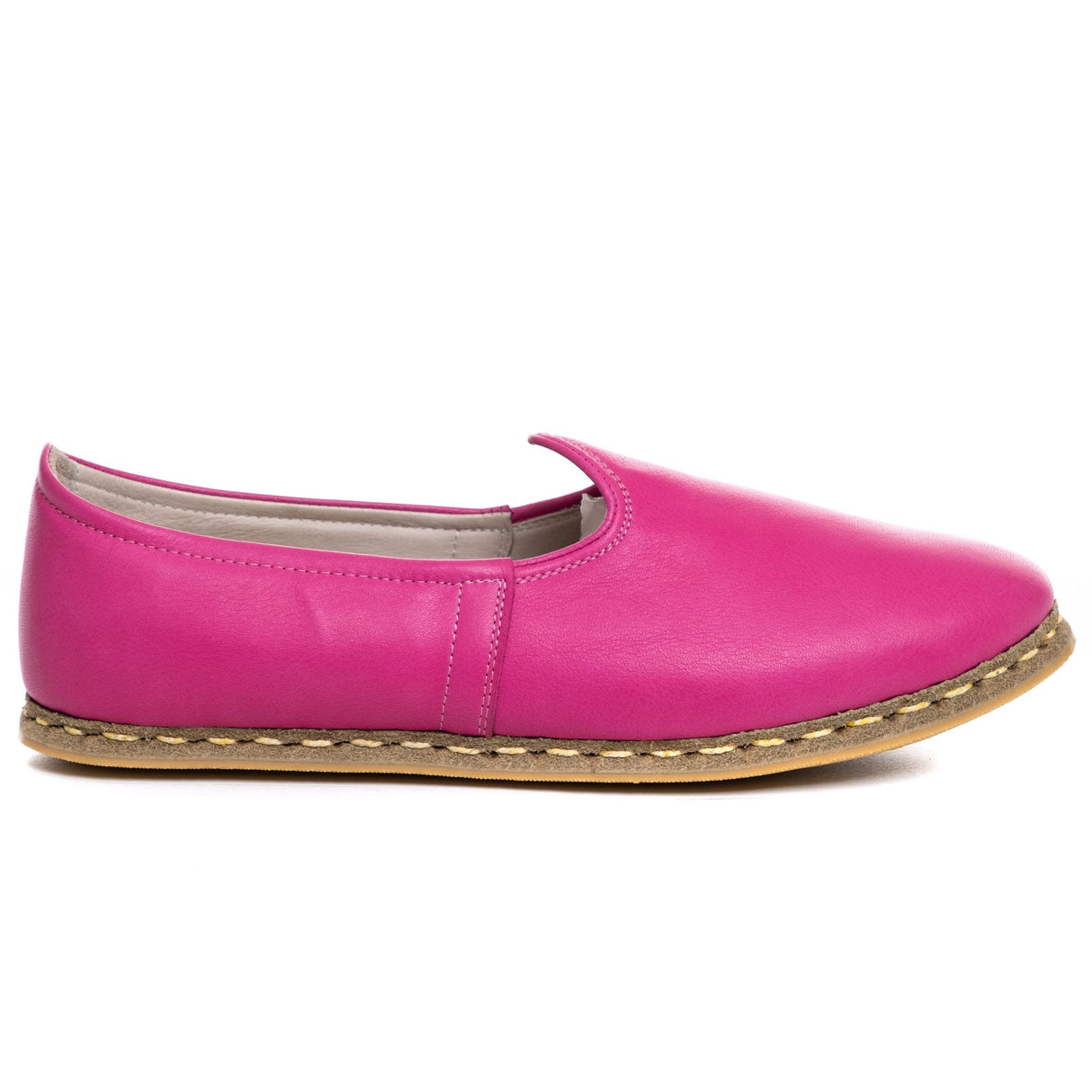 Women's Pink Slip On Shoes from Atlantis Handmade Shoes