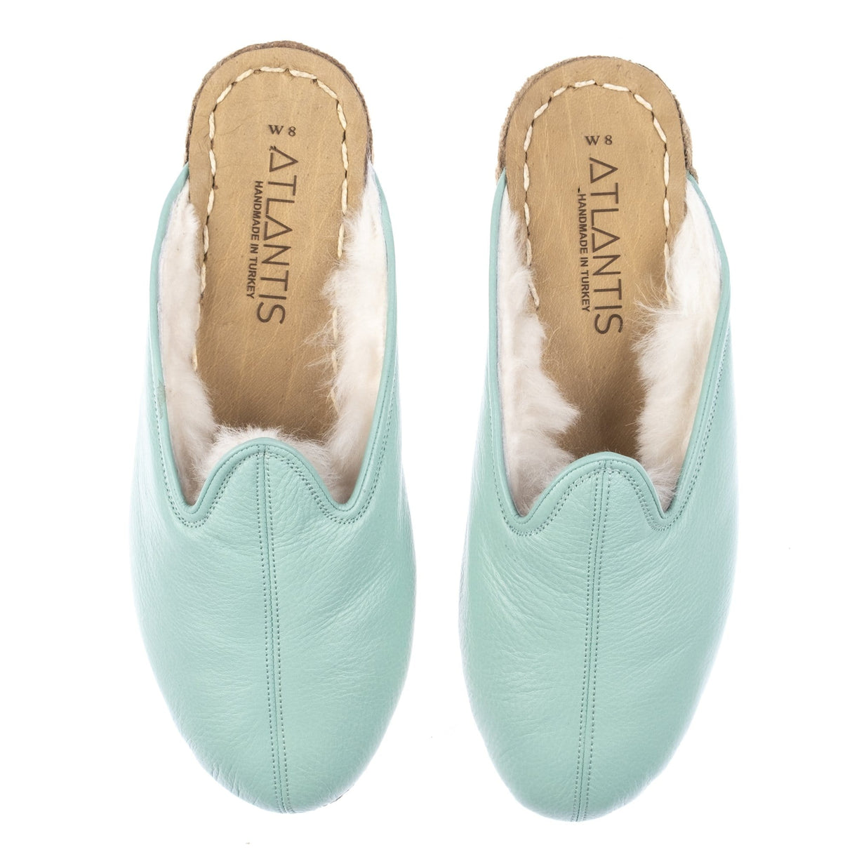 Men's Aqua Shearlings from Atlantis Handmade Shoes