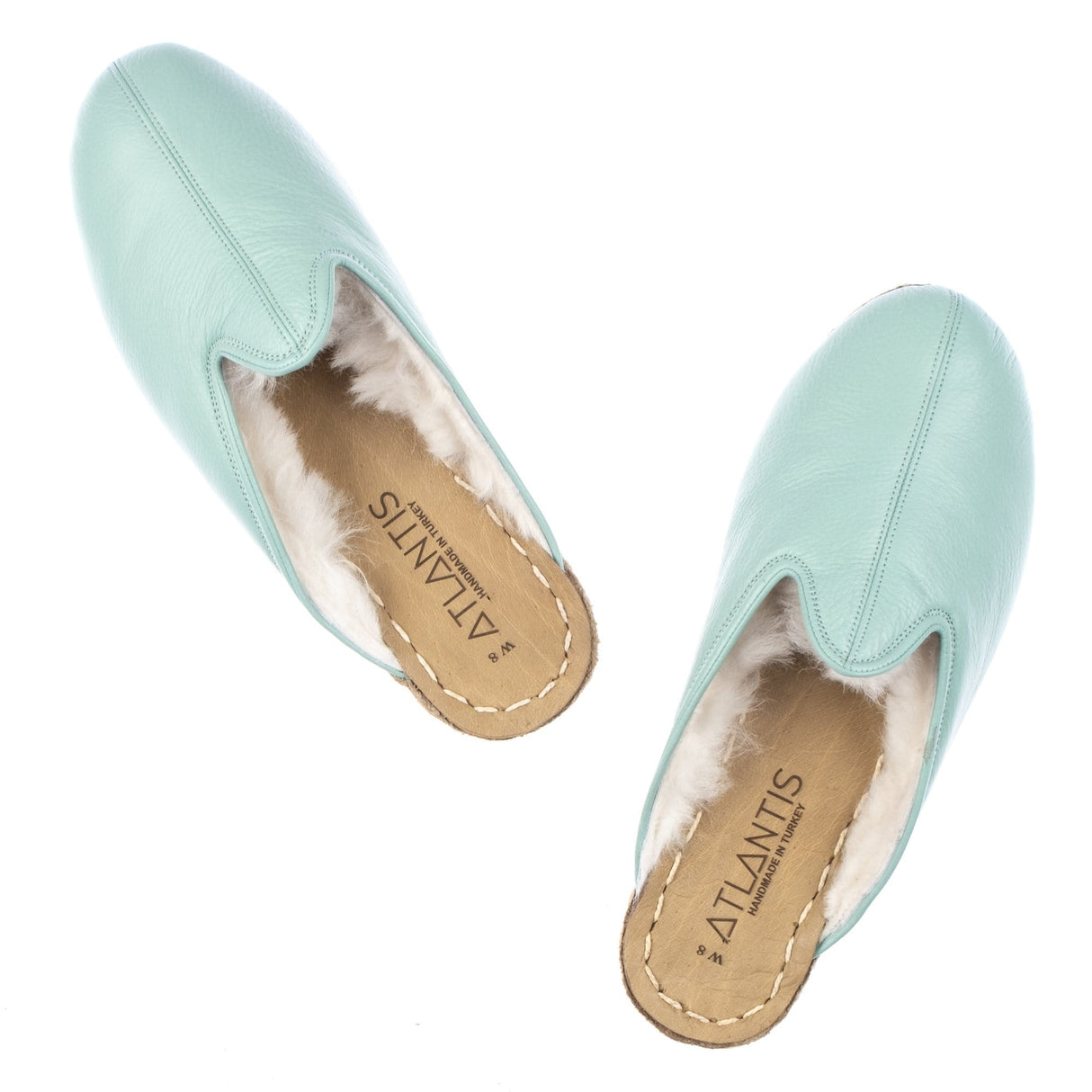 Men's Aqua Shearlings from Atlantis Handmade Shoes