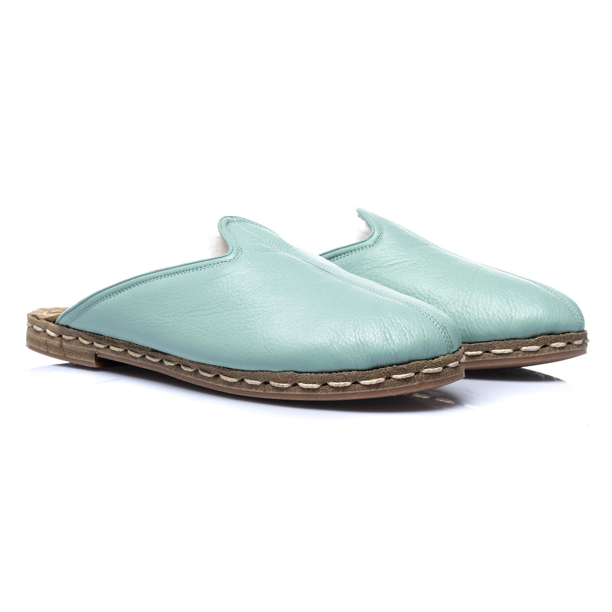 Men's Aqua Shearlings from Atlantis Handmade Shoes