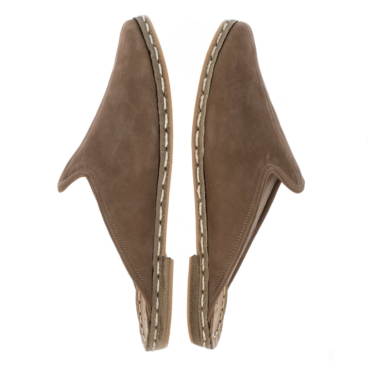 Women's Beige Slippers from Atlantis Handmade Shoes
