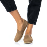 Men's Desert Sand Slip On Shoes from Atlantis Handmade Shoes