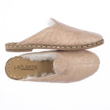 Men's Beige Shearlings from Atlantis Handmade Shoes