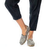 Women's Black Dots Slip On Shoes from Atlantis Handmade Shoes