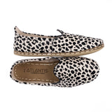 Women's Black Dots Slip On Shoes from Atlantis Handmade Shoes