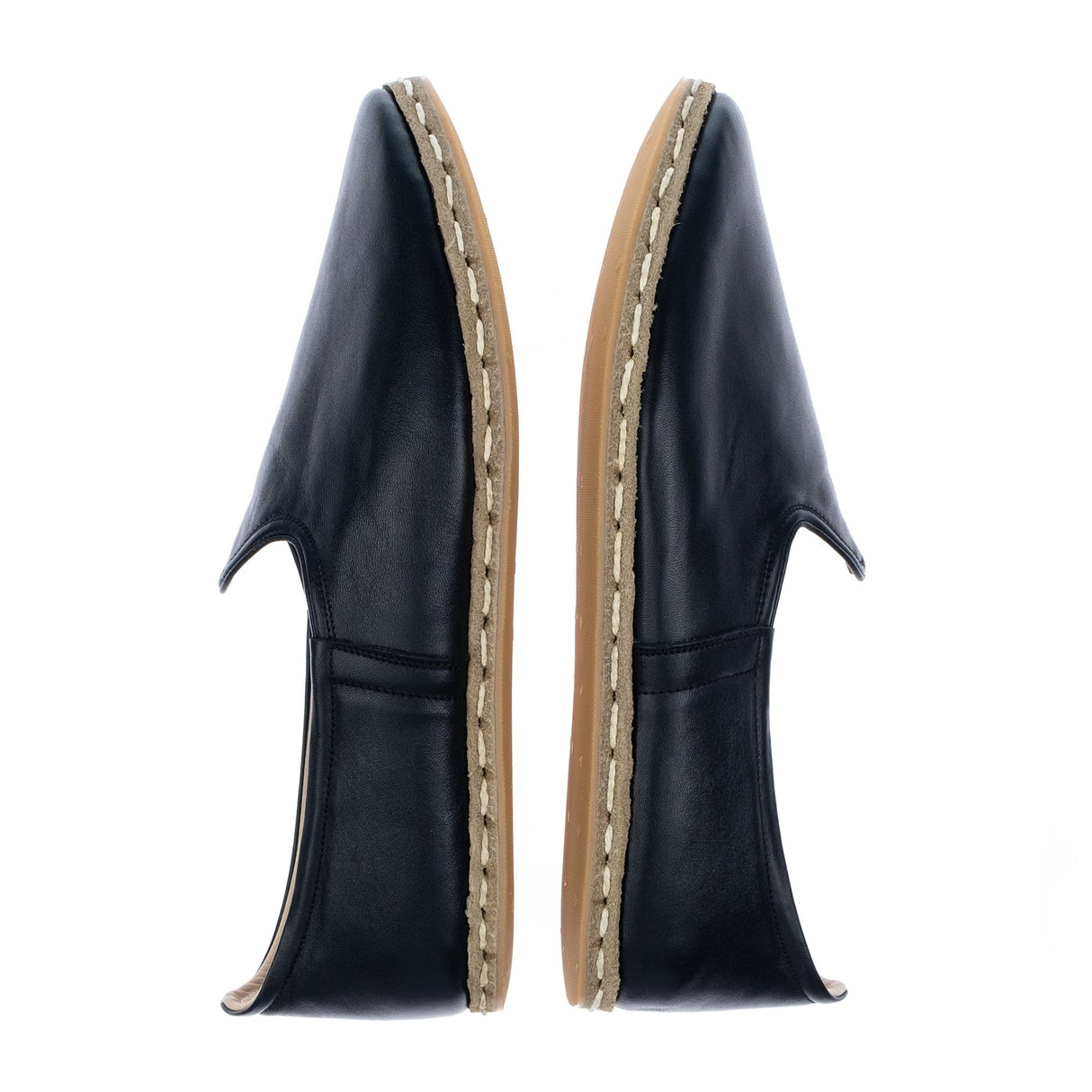 Women's Black Slip On Shoes from Atlantis Handmade Shoes