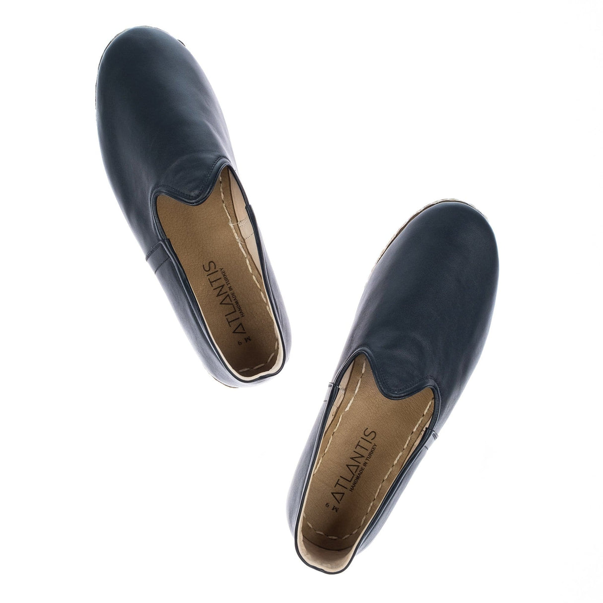 Women's Black Slip On Shoes from Atlantis Handmade Shoes