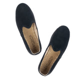 Women's Black Nubucks Slip On Shoes from Atlantis Handmade Shoes