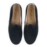 Men's Black Nubucks Slip On Shoes from Atlantis Handmade Shoes