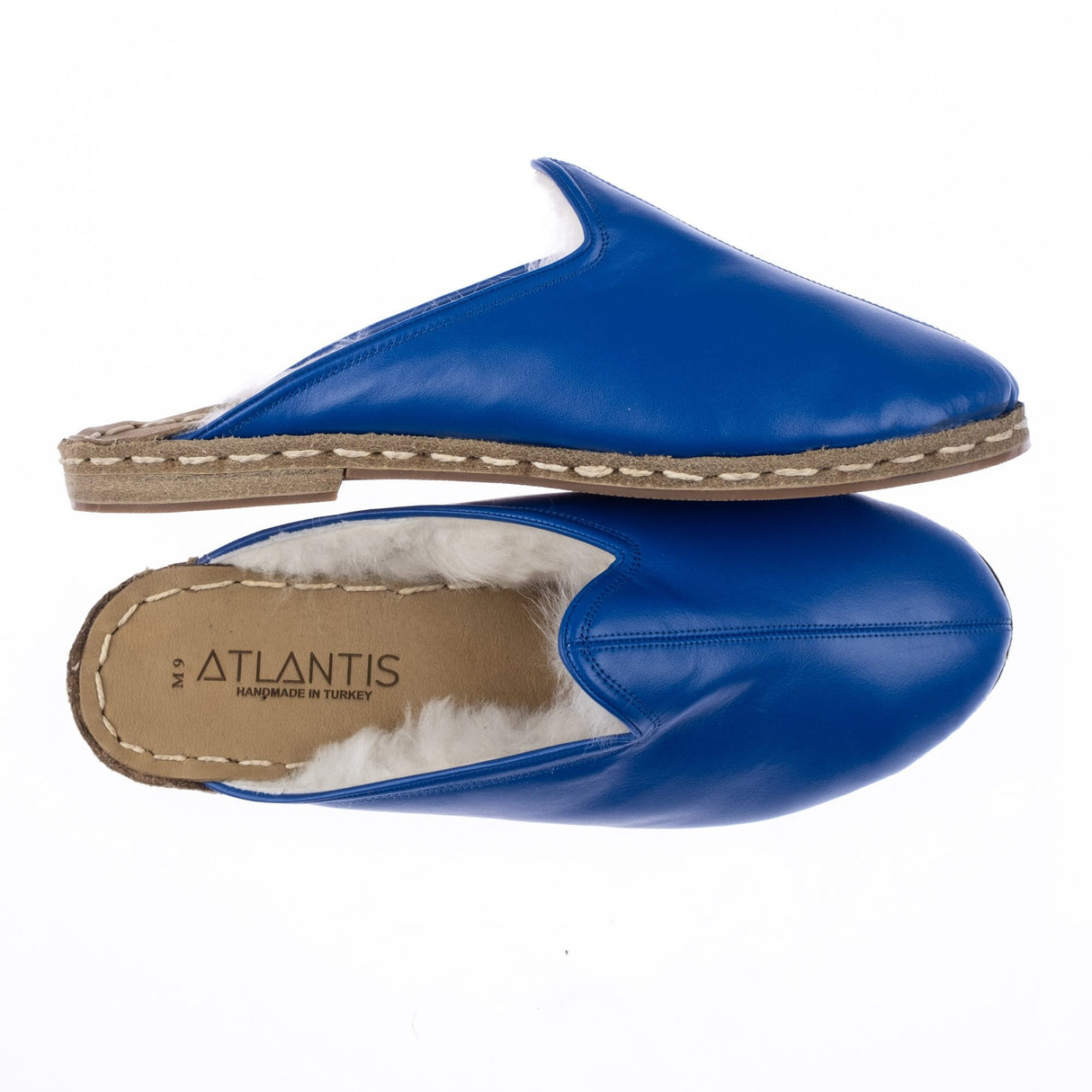 Men's Blue Shearlings from Atlantis Handmade Shoes