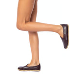 Women's Maroon Slip On Shoes from Atlantis Handmade Shoes