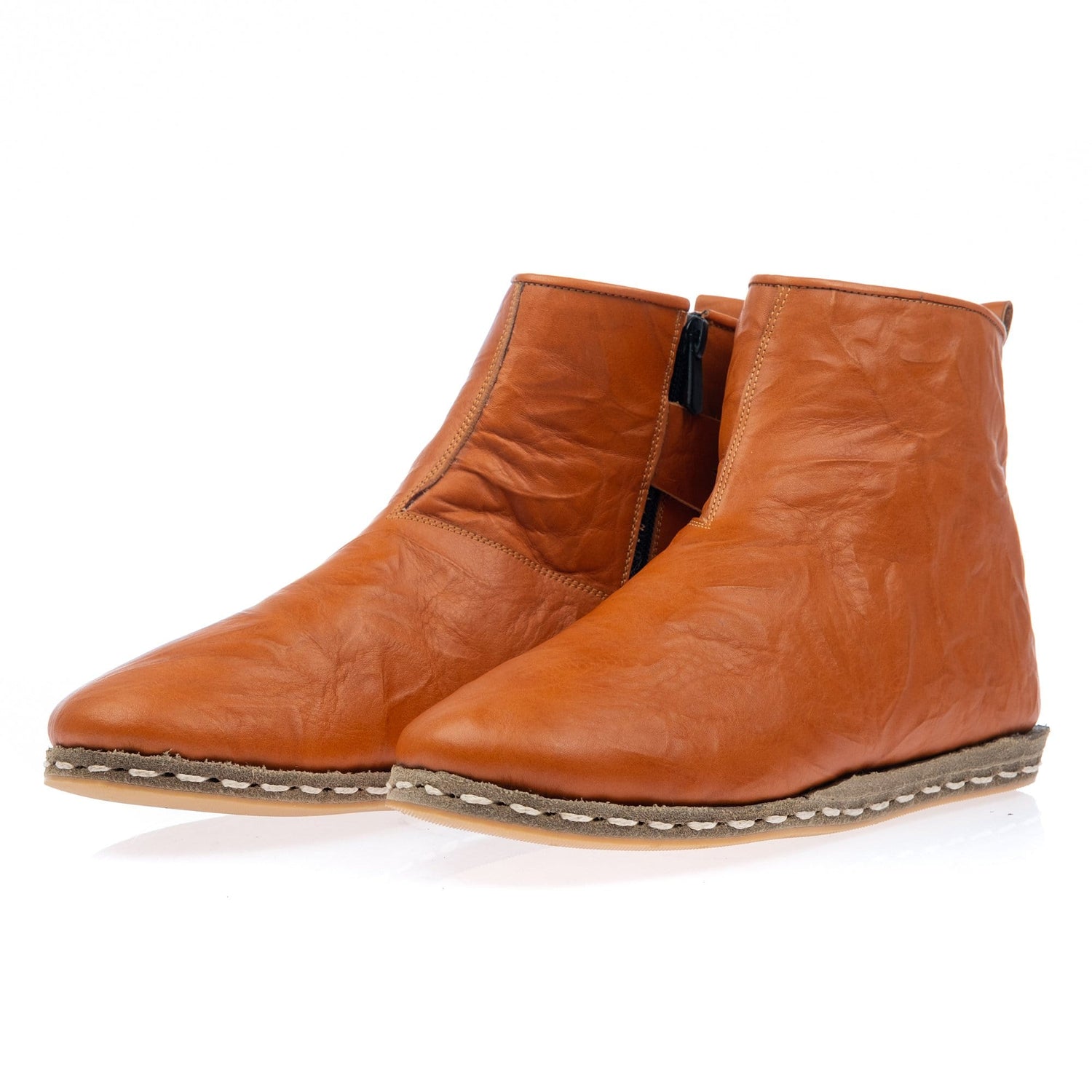 Women's Camel Boots from Atlantis Handmade Shoes