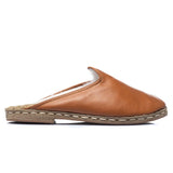 Men's Mocha Shearling Slippers From Atlantis Handmade Shoes