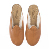 Women's Coconut Brown Shearlings from Atlantis Handmade Shoes