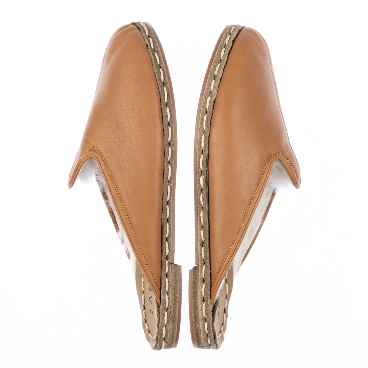 Men's Coconut Brown Shearlings from Atlantis Handmade Shoes
